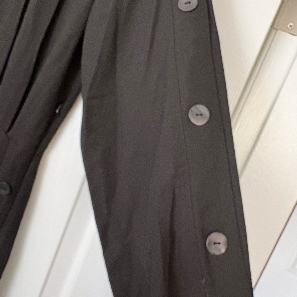 NWT Massimo Dutti Black Long-Sleeve Maxi Dress with Button Detailing. - Picture 5 of 12